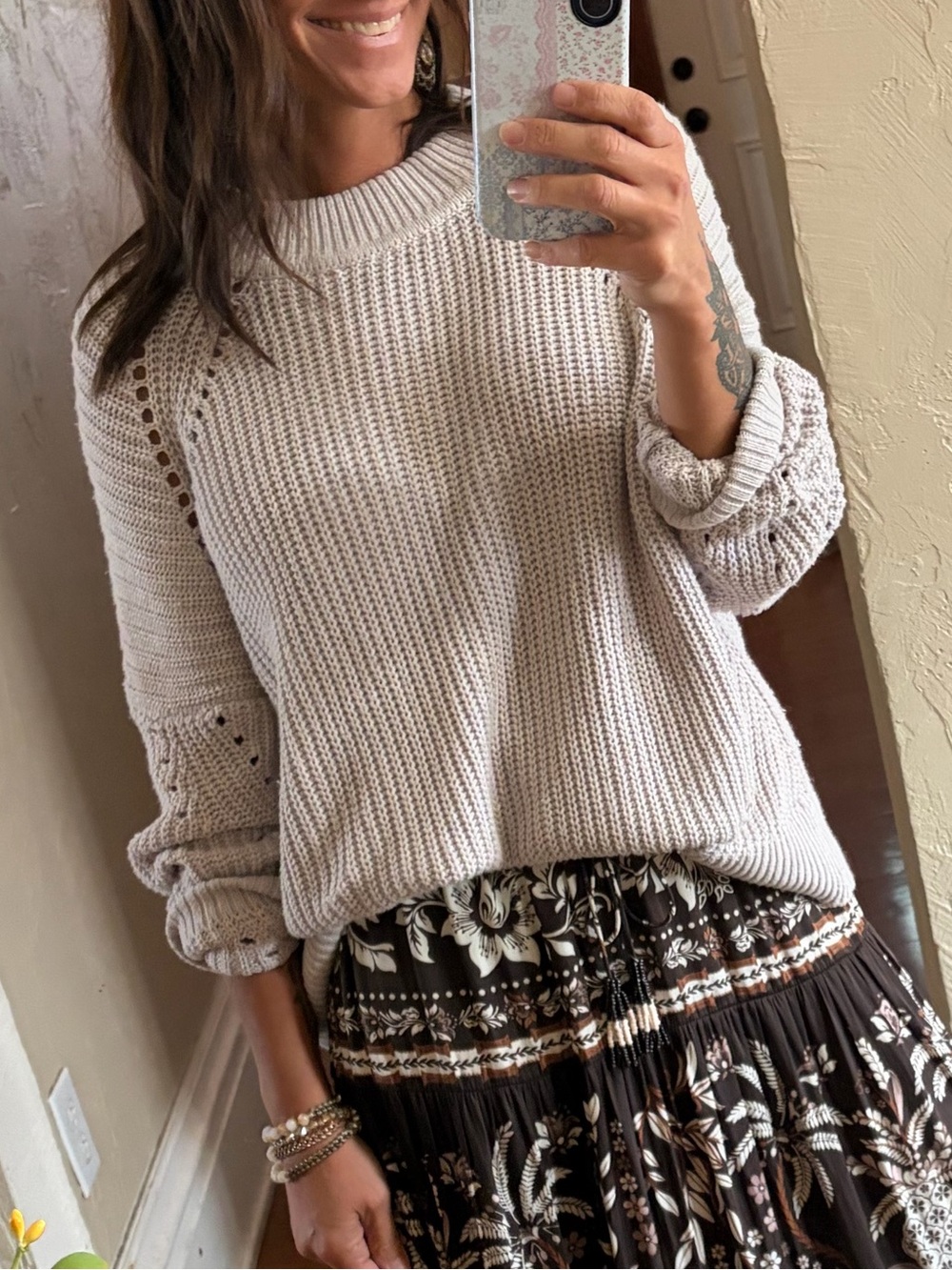 Express Cream Sweater